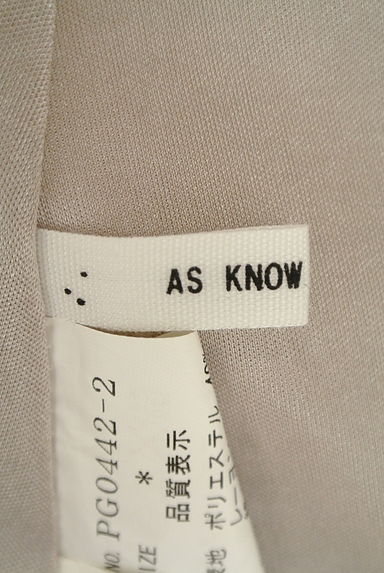 AS KNOW AS（アズノウアズ）ワンピース買取実績のブランドタグ画像