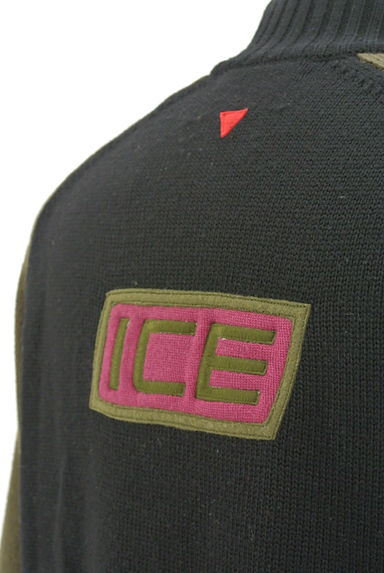 ICEBERG（アイスバーグ）の古着「バックワッペン配色ニットブルゾン（スウェット・パーカー）」大画像５へ