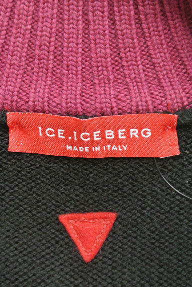 ICEBERG（アイスバーグ）の古着「バックワッペン配色ニットブルゾン（スウェット・パーカー）」大画像６へ
