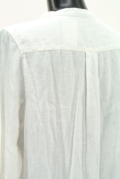 nest Robe（ネストローブ）の古着「ノーカラーシアーリネンロングシャツ（カジュアルシャツ）」大画像５へ
