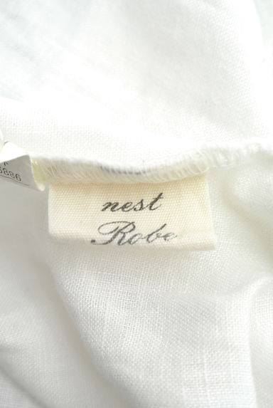 nest Robe（ネストローブ）の古着「ノーカラーシアーリネンロングシャツ（カジュアルシャツ）」大画像６へ
