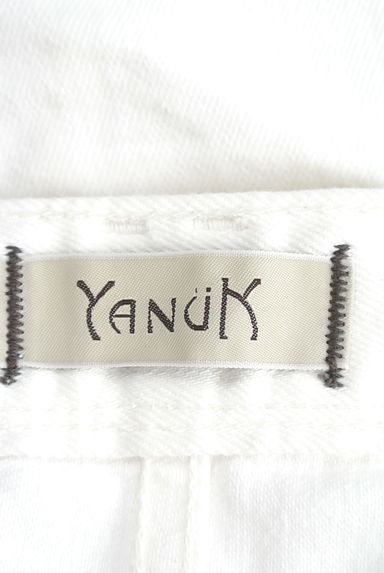 YANUK（ヤヌーク）の古着「ストレッチストレートホワイトデニム（デニムパンツ）」大画像６へ