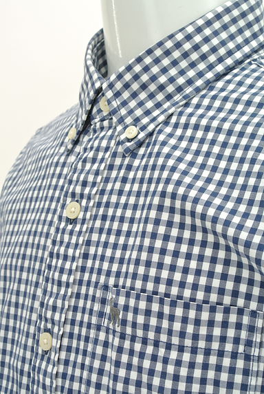 Abercrombie&Fitch（アバクロンビーアンドフィッチ）の古着「ギンガムチェック柄半袖シャツ（カジュアルシャツ）」大画像４へ