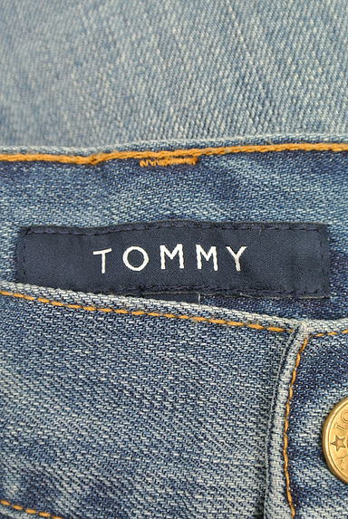 TOMMY（トミー）の古着「ロゴ入りポケットハーフデニムパンツ（デニムパンツ）」大画像６へ