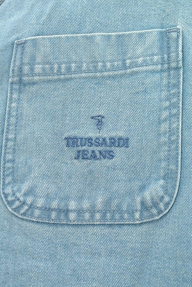 TRUSSARDI（トラサルディ）の古着「ロング丈デニムテーラードジャケット（ジャケット）」大画像４へ