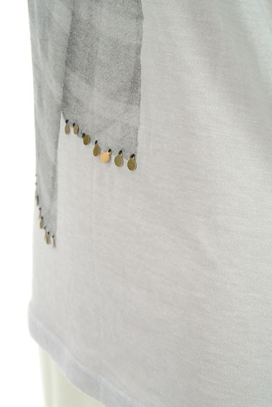 mjuka（ミューカ）の古着「装飾プリント七分袖Tシャツ（Ｔシャツ）」大画像５へ