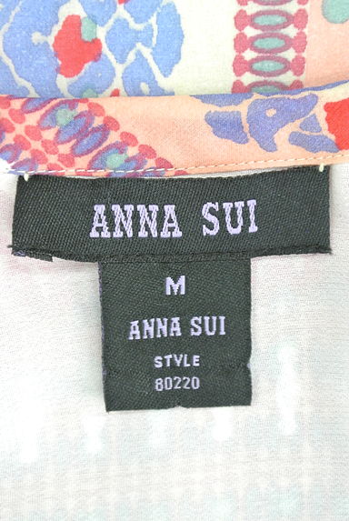 ANNA SUI（アナスイ）の古着「花柄ギャザーシフォンキャミワンピース（キャミワンピース）」大画像６へ