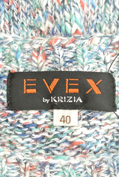 EVEX by KRIZIA（エヴェックス バイ クリツィア）の古着「淡いミックスニットワンピース（ワンピース・チュニック）」大画像６へ