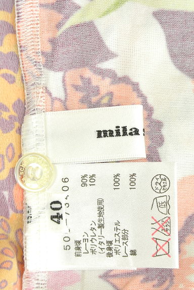 mila schon（ミラショーン）の古着「刺繍装飾花柄タンクトップ（キャミソール・タンクトップ）」大画像６へ