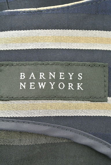 BARNEYS NEWYORK（バーニーズニューヨーク）の古着「ボーダー柄タックペプラムプルオーバー（カットソー・プルオーバー）」大画像６へ