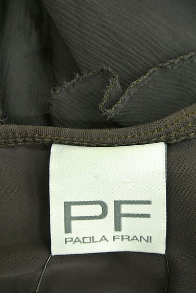 PF by PAOLA FRANI（ピーエッフェバイパオラフラーニ）の古着「フレアシアーシフォン切替ベアトップ（キャミソール・タンクトップ）」大画像６へ