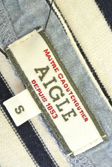 Aigle（エーグル）の古着「ボートネックボーダーワンピース（カットソー・プルオーバー）」大画像６へ