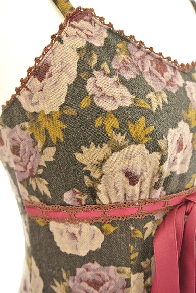 MIHO MATSUDA（ミホマツダ）の古着「ゴブラン花柄キャミワンピース（キャミワンピース）」大画像４へ