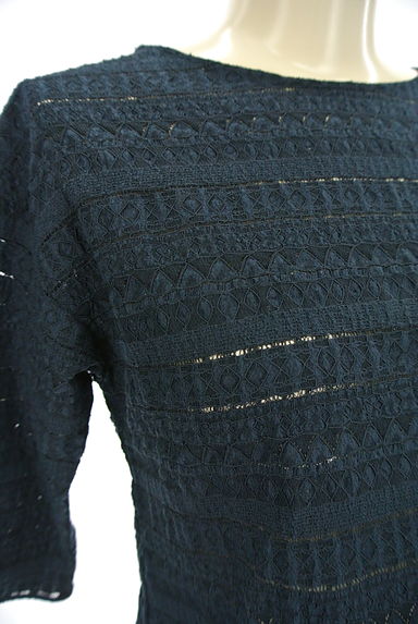 Demi-Luxe BEAMS（デミルクスビームス）の古着「透かしレース編みショートプルオーバー（カットソー・プルオーバー）」大画像４へ