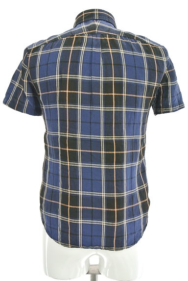 HAMNETT（ハムネット）の古着「チェック柄リネンシャツ（カジュアルシャツ）」大画像２へ