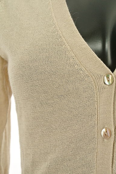 Ville dazur（ビルダジュール）の古着「裾レースリネンブレンドカーデ（カーディガン・ボレロ）」大画像５へ