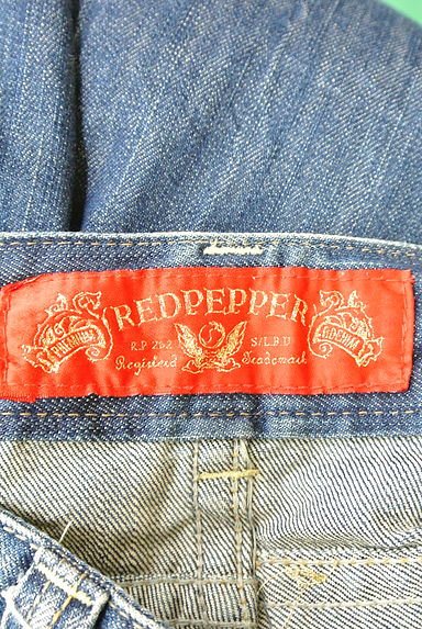 RED PEPPER（レッドペッパー）の古着「ヒゲ加工ワイドデニムパンツ（デニムパンツ）」大画像６へ