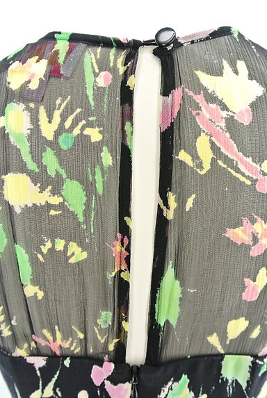 TracyReese（トレイシーリース）の古着「カラフル花柄の楊柳シアーワンピース（キャミワンピース）」大画像５へ