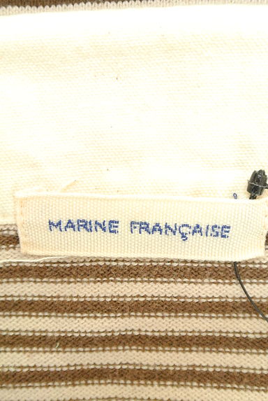 LA MARINE FRANCAISE（マリンフランセーズ）の古着「ちょこ襟ボーダー柄トップス（カットソー・プルオーバー）」大画像６へ