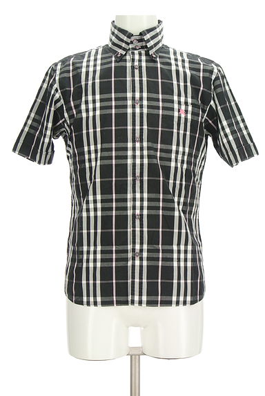 BURBERRY BLACK LABEL（バーバリーブラックレーベル）の古着「左胸ポケットチェック柄シャツ（カジュアルシャツ）」大画像１へ