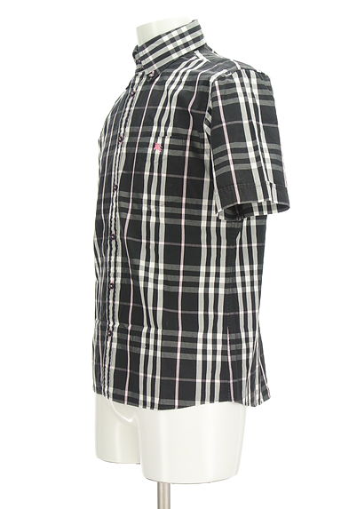 BURBERRY BLACK LABEL（バーバリーブラックレーベル）の古着「左胸ポケットチェック柄シャツ（カジュアルシャツ）」大画像３へ