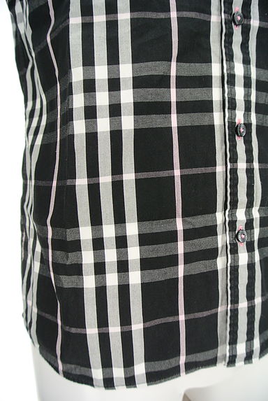 BURBERRY BLACK LABEL（バーバリーブラックレーベル）の古着「左胸ポケットチェック柄シャツ（カジュアルシャツ）」大画像５へ