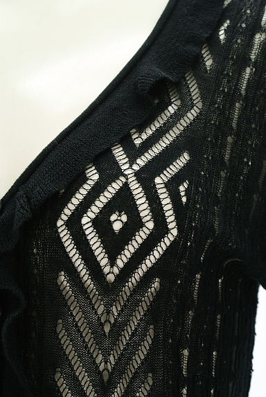 ANNA SUI（アナスイ）の古着「透かし編みフリルカーディガン（カーディガン・ボレロ）」大画像５へ