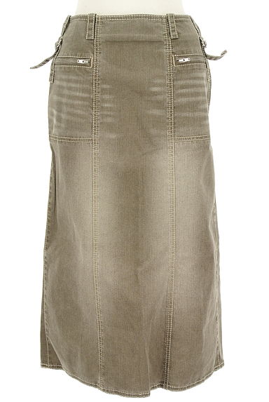 EVEX by KRIZIA（エヴェックス バイ クリツィア）の古着「ウォッシュドタックデニムスカート（スカート）」大画像１へ