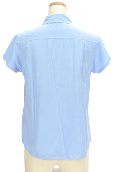 NATURAL LAUNDRY（ナチュラルランドリー）の古着「爽やかブルーのステッチシャツ（カジュアルシャツ）」大画像２へ