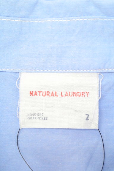 NATURAL LAUNDRY（ナチュラルランドリー）の古着「爽やかブルーのステッチシャツ（カジュアルシャツ）」大画像６へ