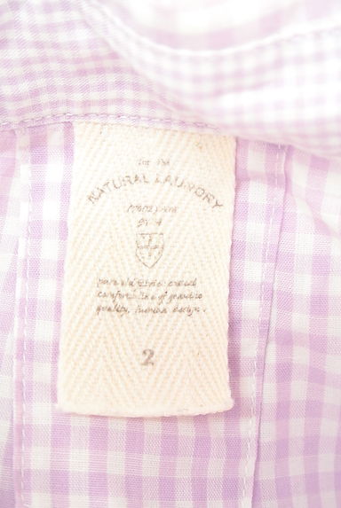 NATURAL LAUNDRY（ナチュラルランドリー）の古着「パステルギンガムのやさしさシャツ（カジュアルシャツ）」大画像６へ