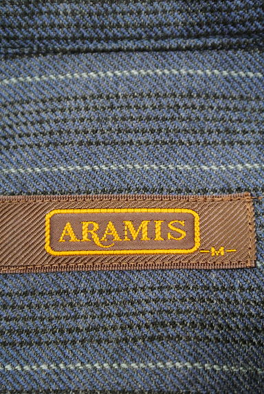 ARAMIS（アラミス）の古着「バンドカラーストライプ柄シャツ（カジュアルシャツ）」大画像６へ