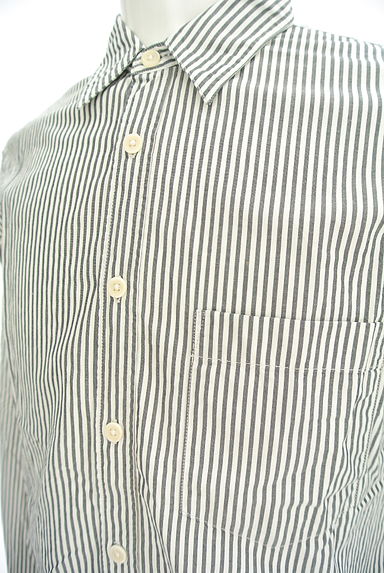 MHL.（エムエイチエル）の古着「ストライプ柄コットンシャツ（カジュアルシャツ）」大画像４へ