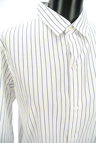 LE GLAZIK（ルグラジック）の古着「さわやかストライプシャツ（カジュアルシャツ）」大画像４へ