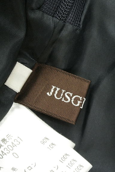 JUSGLITTY（ジャスグリッティー）の古着「レザーパイピングセミフレアスカート（ミニスカート）」大画像６へ