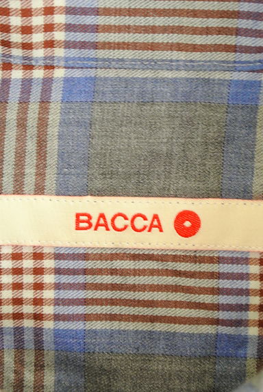 BACCA（バッカ）の古着「チェック柄ロングシャツ（ワンピース・チュニック）」大画像６へ