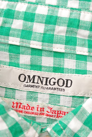 OMNIGOD（オムニゴッド）の古着「ギンガムチェック柄リネンシャツ（カジュアルシャツ）」大画像６へ