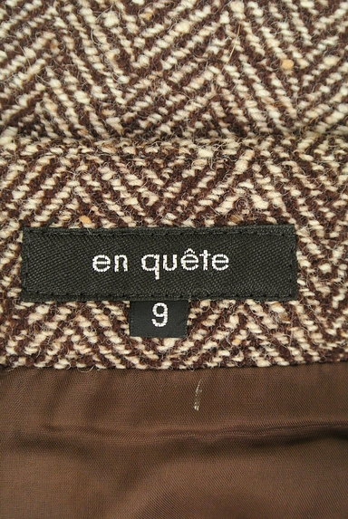 en quete（アンケート）の古着「ヘリンボーンダブルボタンスカート（スカート）」大画像６へ