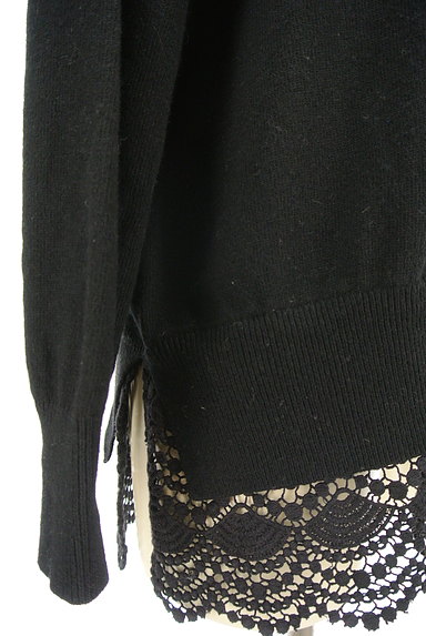MARILYN MOON（マリリンムーン）の古着「バックリボン裾レースニット（ニット）」大画像５へ