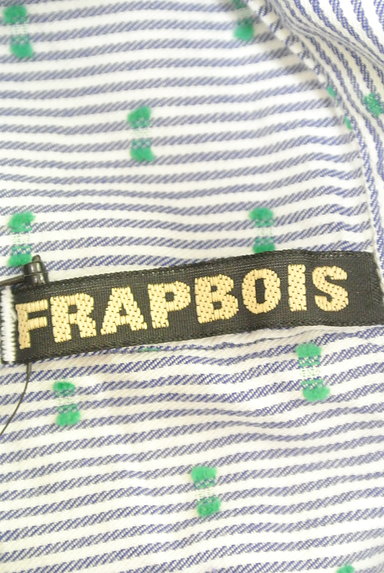 FRAPBOIS（フラボア）の古着「ジャガード柄切替ストライプシャツ（カジュアルシャツ）」大画像６へ