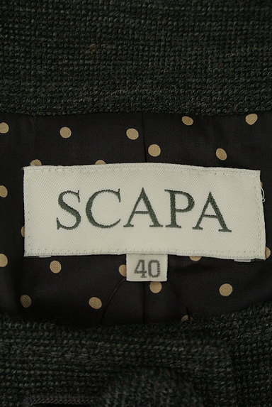 SCAPA（スキャパ）の古着「ウエストリボンノーカラージャケット（ジャケット）」大画像６へ