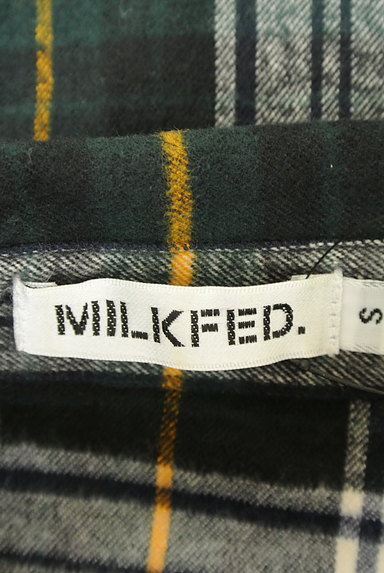 MILKFED.（ミルク フェド）の古着「チェック柄ロングシャツワンピース（ワンピース・チュニック）」大画像６へ