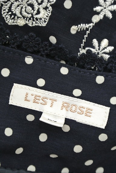 L'EST ROSE（レストローズ）の古着「スカラップ刺繍×ドットスカート（スカート）」大画像６へ
