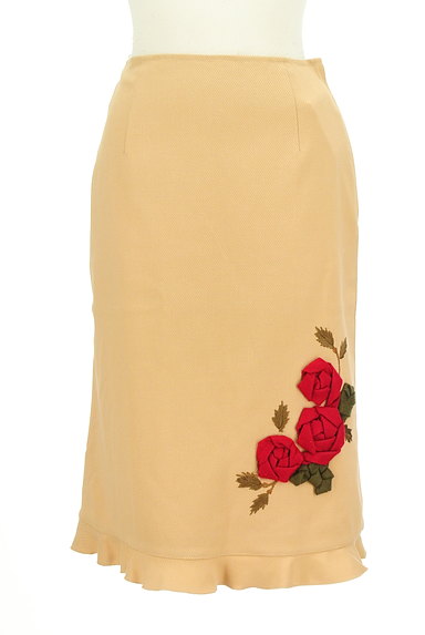 L'EST ROSE（レストローズ）の古着「薔薇デザインミディ丈マーメイドスカート（スカート）」大画像１へ