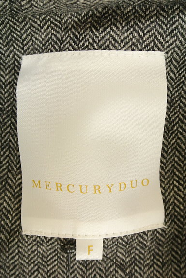 MERCURYDUO（マーキュリーデュオ）の古着「ヘリンボーンロングダブルボタンジャケット（ジャケット）」大画像６へ
