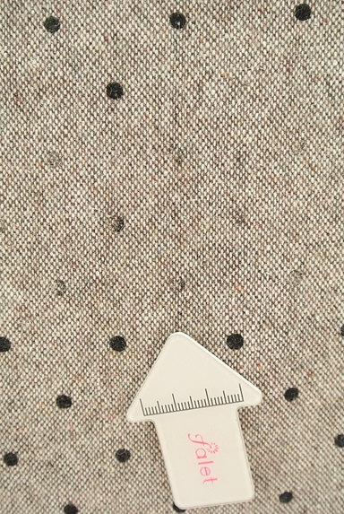 JILL by JILLSTUART（ジルバイジルスチュアート）の古着「ドット×リボンサロペットスカート（ワンピース・チュニック）」大画像５へ