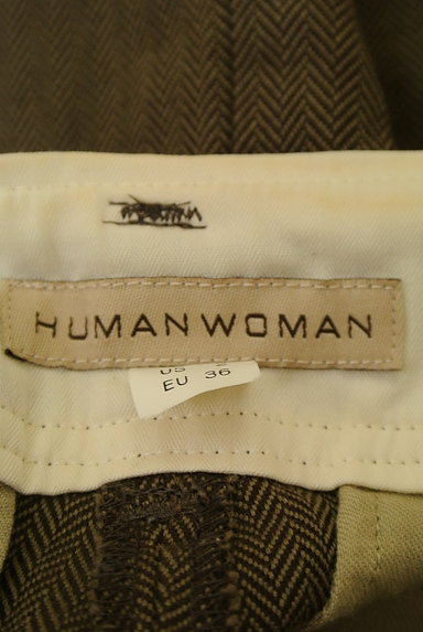 HUMAN WOMAN（ヒューマンウーマン）の古着「セミフレアヘリンボーンパンツ（パンツ）」大画像６へ