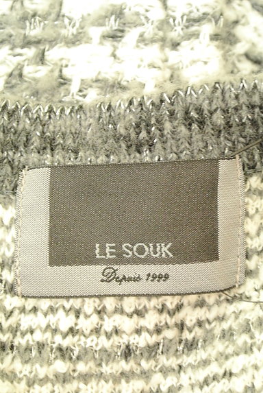 LE SOUK（ルスーク）の古着「ノーカラーロングジャケット（カーディガン・ボレロ）」大画像６へ