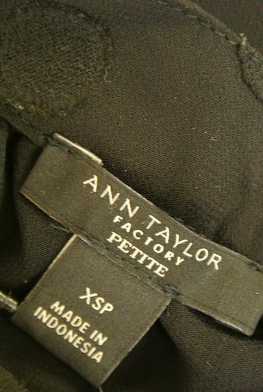 ANN TAYLOR（アンテイラー）の古着「バンドカラードット柄シアートップス（カットソー・プルオーバー）」大画像６へ