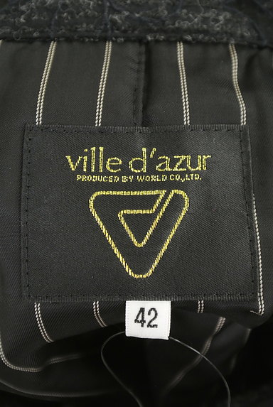 Ville dazur（ビルダジュール）の古着「花柄ジャガードミドル丈コート（コート）」大画像６へ